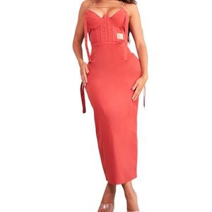 [PLT] Corset Detail Cargo Dress